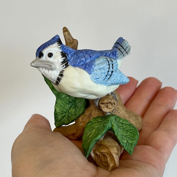 Lefton Bird Collection Porcelain Blue Bird Figurine Taiwan Vintage - Picture 1 of 12